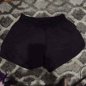Black lululemon shorts size 6